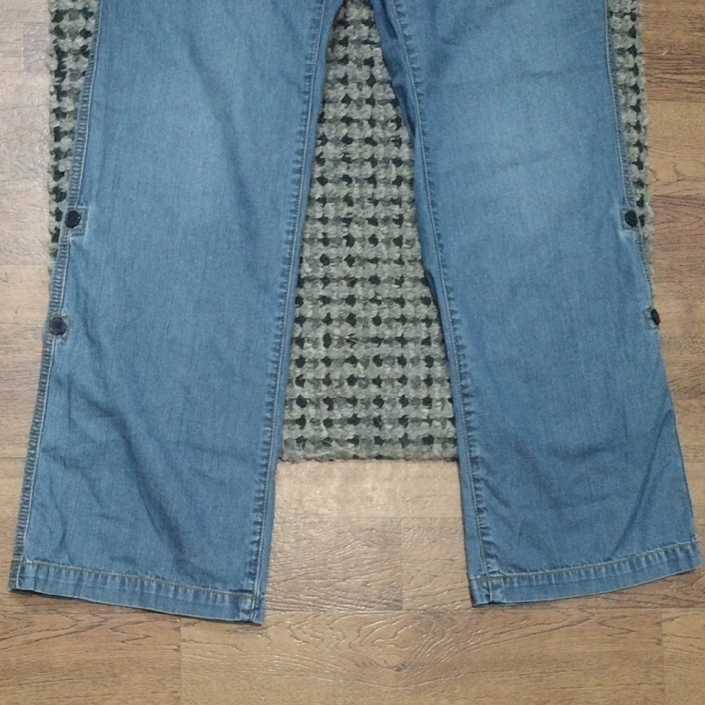 Daisy Fuentes Blue Wide Leg Jeans - Picture 4 of 6